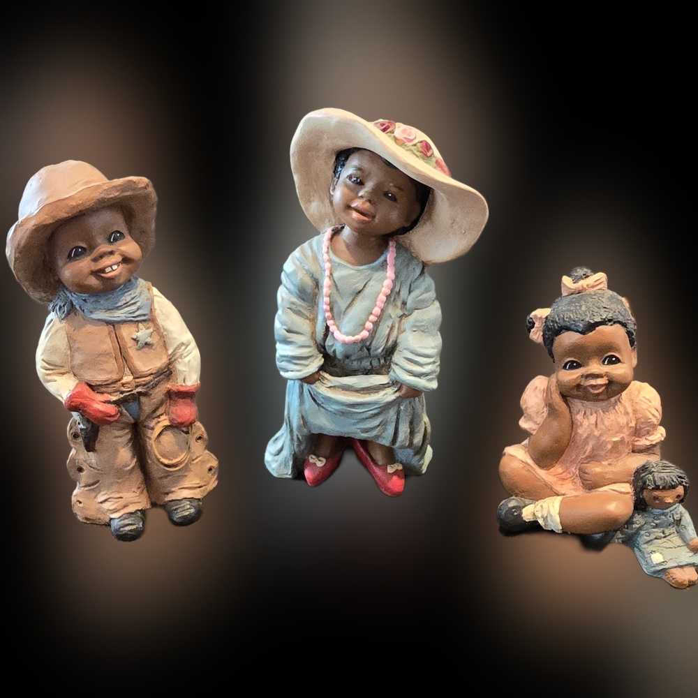 Martha Holcombe's "All God's Children" Figurine Set of 3 - Collectors Item